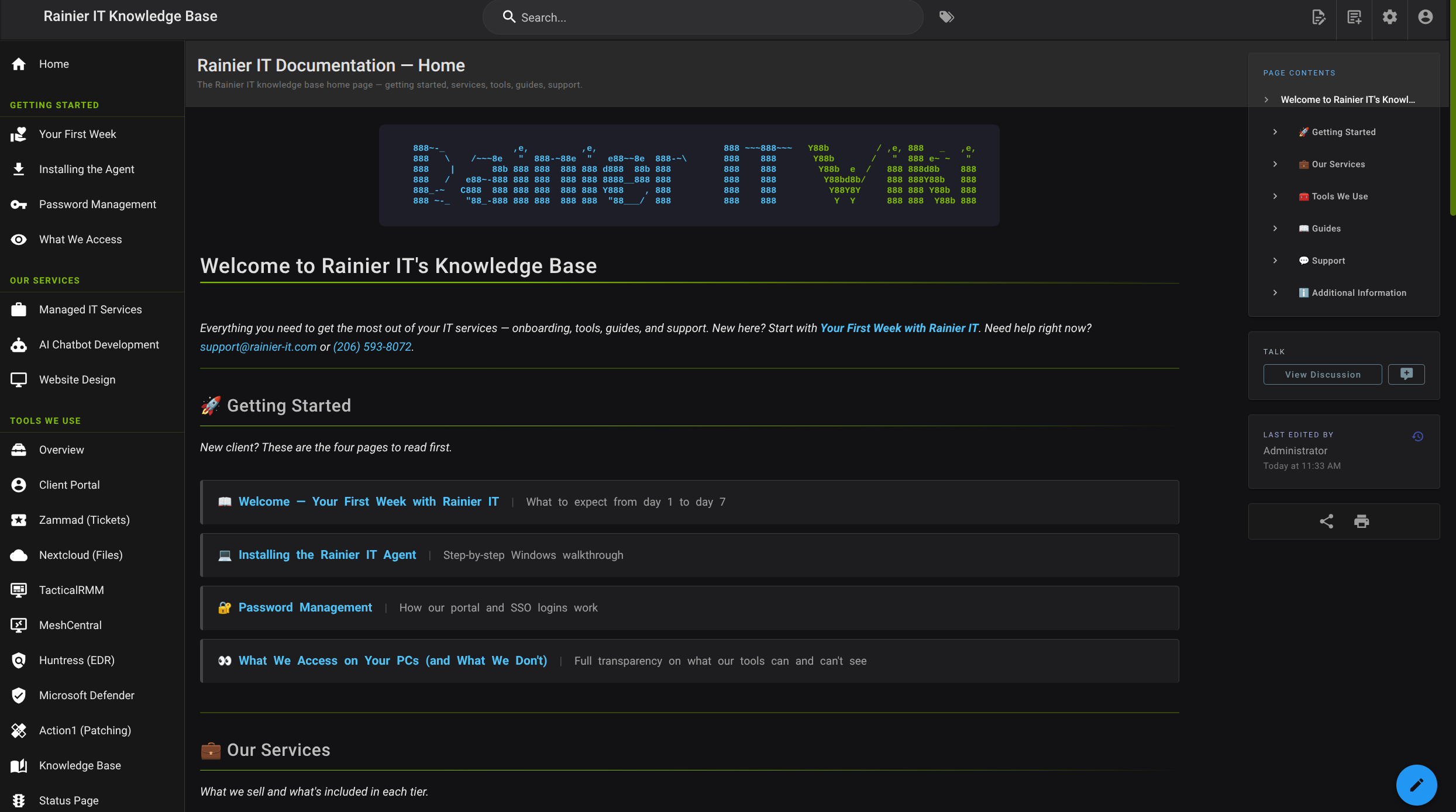 Rainier IT Knowledge Base