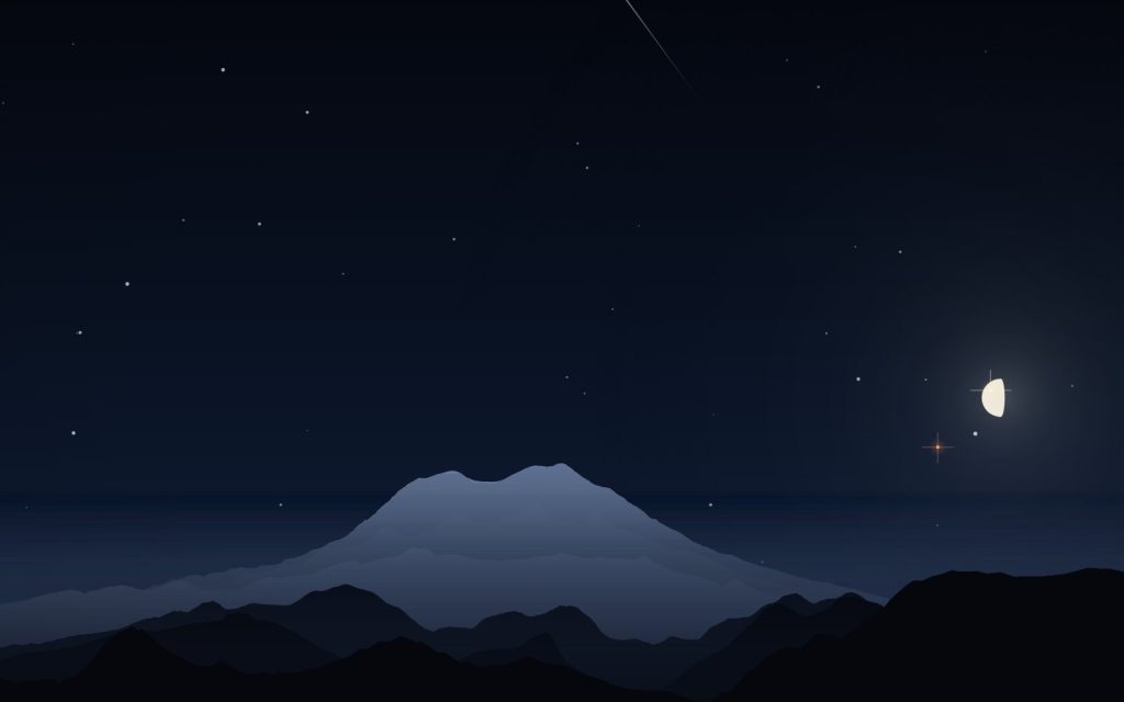 Mt. Rainier from Gobblers Knob, WA · 30 Nov 2026, 12:00 AM PST · Clear · Jupiter + Mars · Leonid meteor shower · example weather